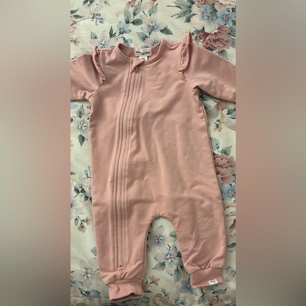 Miles the Label Pink 6 month baby jumpsuit
